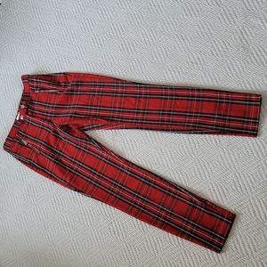 H&M Tartan Plaid Slim Pants